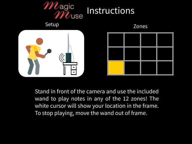 Magic Muse instructions load page