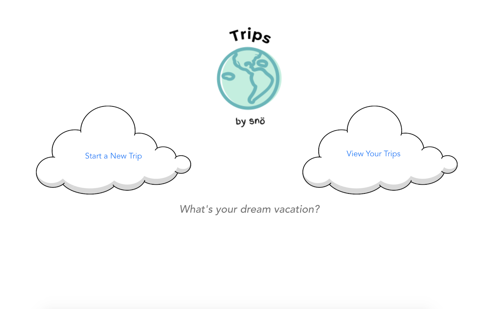 Trips by snö landing page